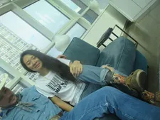 Chloé Zhao shows off her socks recalling Grizzly Man: "These are my Werner Herzog socks!"